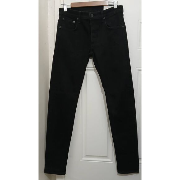 Rag and bone mens size 33 standard issue black jeans slim fit pants - Picture 2 of 10